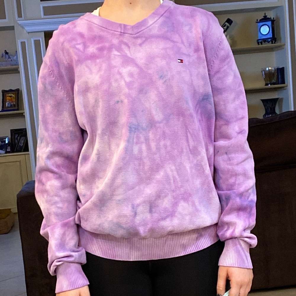 Tye Dye Tommy Hilfiger V-neck Sweater